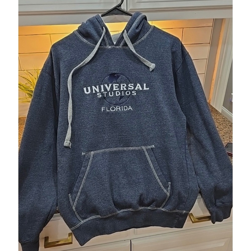 universal studios blue‎ graphic hoodie medium